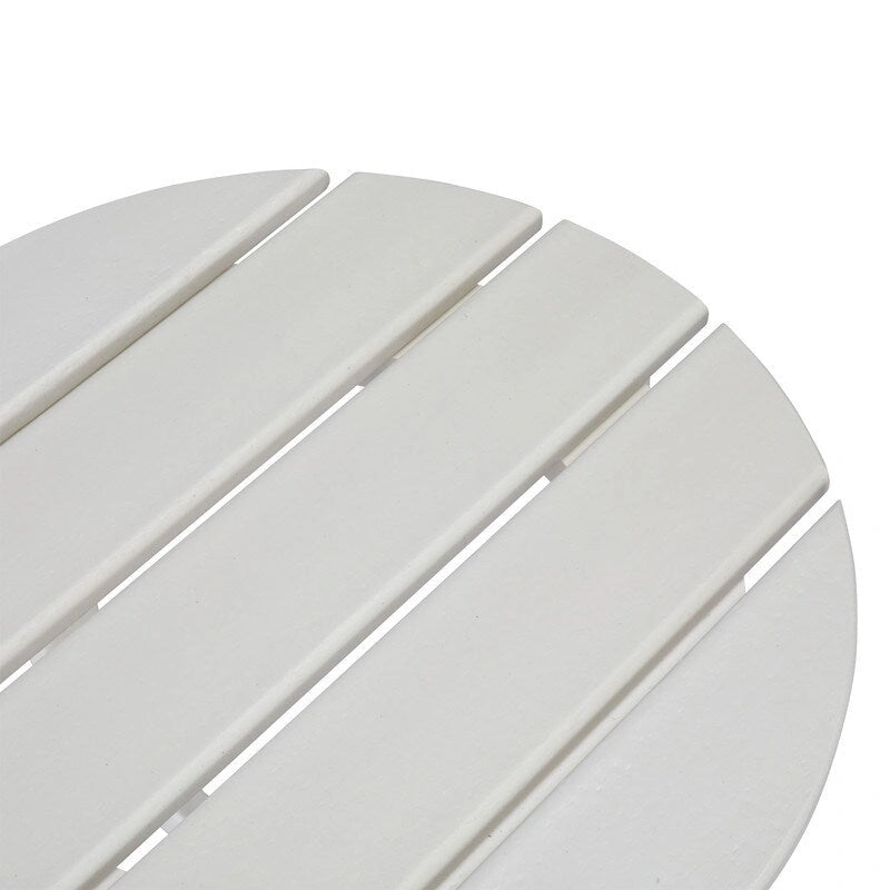 Table d'appoint ronde d'extérieur en polyéthylène haute densité 18