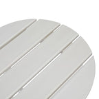Table d'appoint ronde d'extérieur en polyéthylène haute densité 18