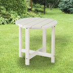 Table d'appoint ronde d'extérieur en polyéthylène haute densité 18