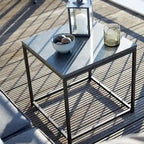 DreamPatio Jestin Table d'appoint carrée d'extérieur en granit véritable