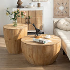 Table basse en forme de seau, lot de deux pièces