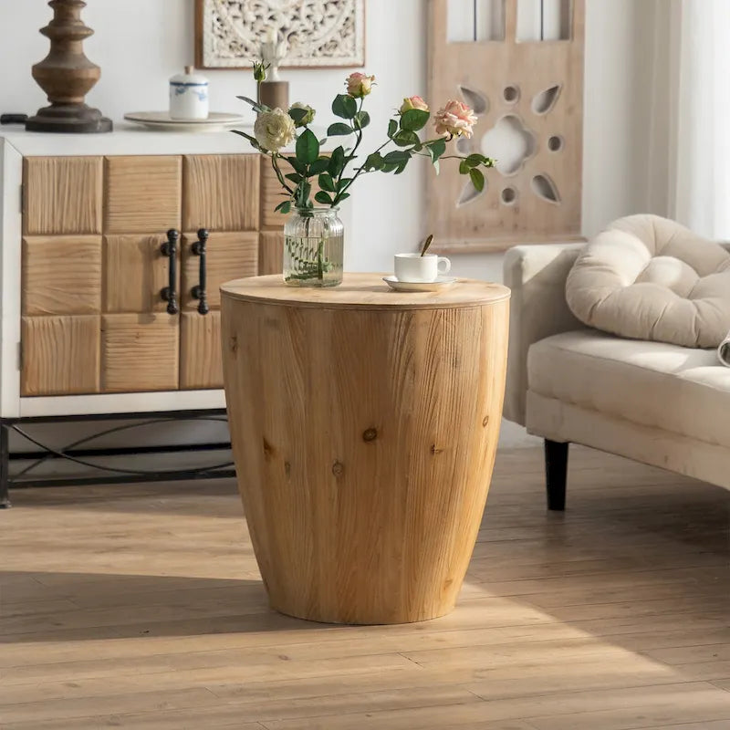 Table basse en forme de seau, lot de deux pièces