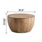 Table basse en forme de seau, lot de deux pièces