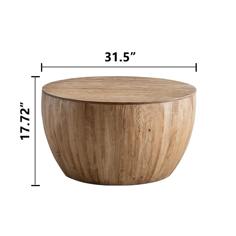 Table basse en forme de seau, lot de deux pièces
