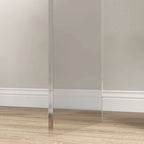 Table d'appoint en acrylique HOMCOM, table d'appoint moderne en cascade avec bords arrondis pour petits espaces, 21 x 12 x 21, transparente