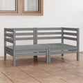 vidaXL Canapé de jardin 2 places en pin massif - 25 x 25 x 24,6