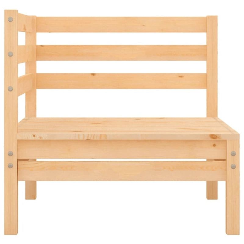 vidaXL Canapé de jardin 2 places en pin massif - 25 x 25 x 24,6
