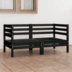 vidaXL Canapé de jardin 2 places en pin massif - 25 x 25 x 24,6