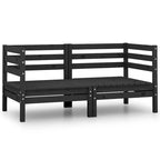vidaXL Canapé de jardin 2 places en pin massif - 25 x 25 x 24,6