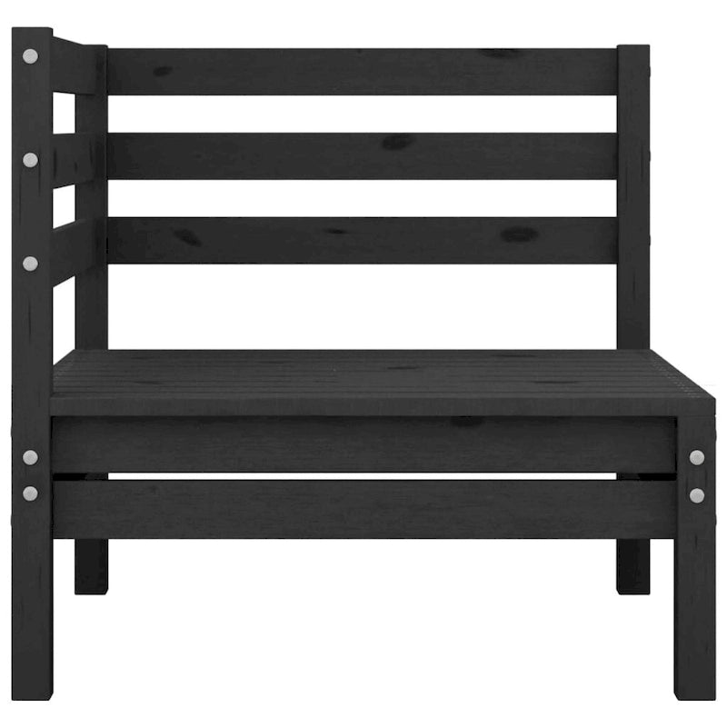 vidaXL Canapé de jardin 2 places en pin massif - 25 x 25 x 24,6