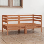 vidaXL Canapé de jardin 2 places en pin massif - 25 x 25 x 24,6