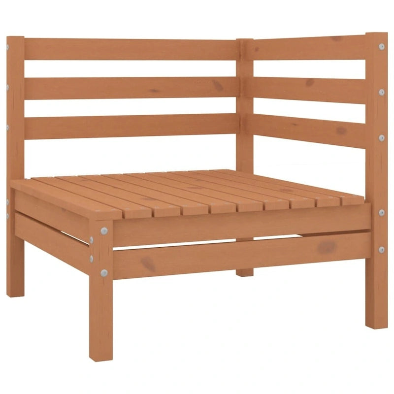 vidaXL Canapé de jardin 2 places en pin massif - 25 x 25 x 24,6