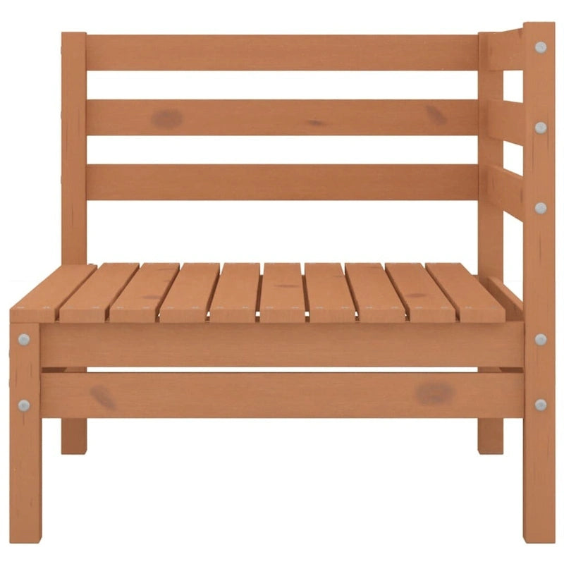 vidaXL Canapé de jardin 2 places en pin massif - 25 x 25 x 24,6