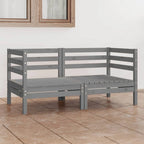 vidaXL Canapé de jardin 2 places en pin massif - 25 x 25 x 24,6