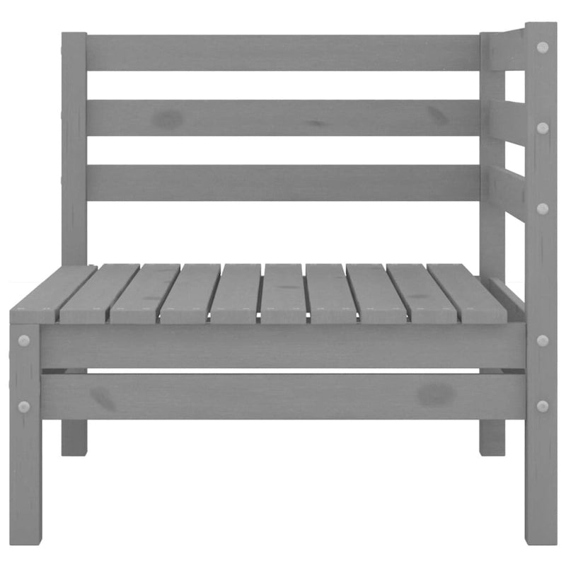 vidaXL Canapé de jardin 2 places en pin massif - 25 x 25 x 24,6