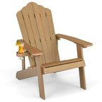 Chaise Adirondack d'extérieur en HIPS résistant aux intempéries avec porte-gobelet - 33,4 x 30 x 37