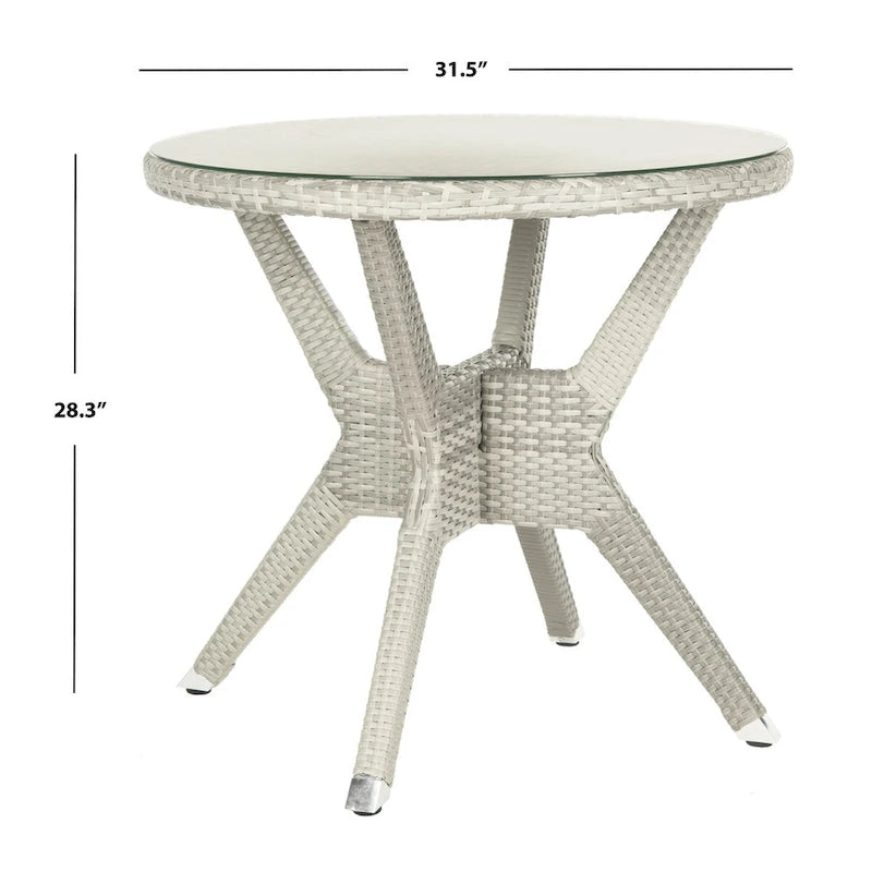 SAFAVIEH Yulisa Table d'appoint ronde - 32Lx32Px28H