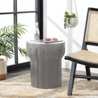 SAFAVIEH Ulya Concrete Indoor/ Outdoor Accent Table - 15.7 x 15.7 x 17.7 - 16Wx16Dx18H