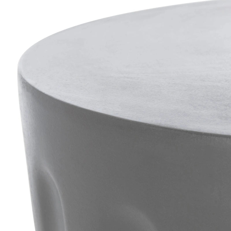 SAFAVIEH Ulya Table d'appoint en béton pour intérieur/extérieur - 15,7 x 15,7 x 17,7 - 16Lx16Px18H