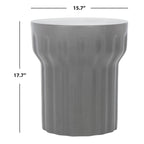 SAFAVIEH Ulya Table d'appoint en béton pour intérieur/extérieur - 15,7 x 15,7 x 17,7 - 16Lx16Px18H
