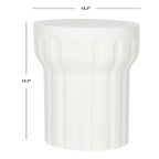 SAFAVIEH Ulya Table d'appoint en béton pour intérieur/extérieur - 15,7 x 15,7 x 17,7 - 16Lx16Px18H