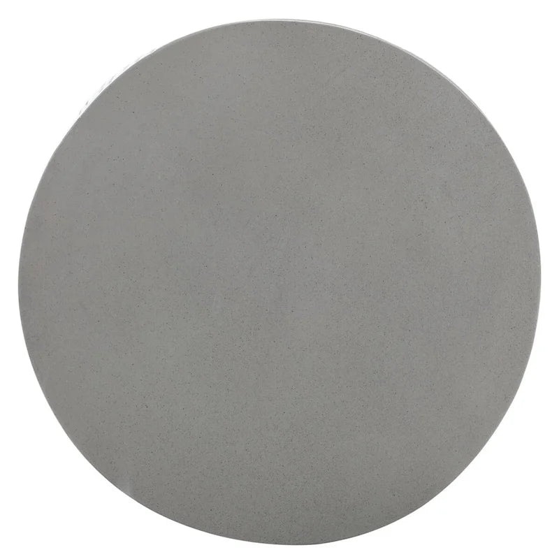 Table d'appoint d'intérieur/extérieur en béton Safavieh Reasilvia Trunk (gris foncé) - 14.9 x 14.9 x 16.5 - 15Wx15Px17H