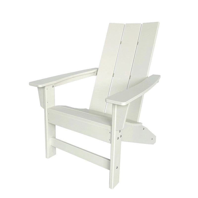 Chaise Adirondack moderne d'extérieur Marina tout temps en bois synthétique