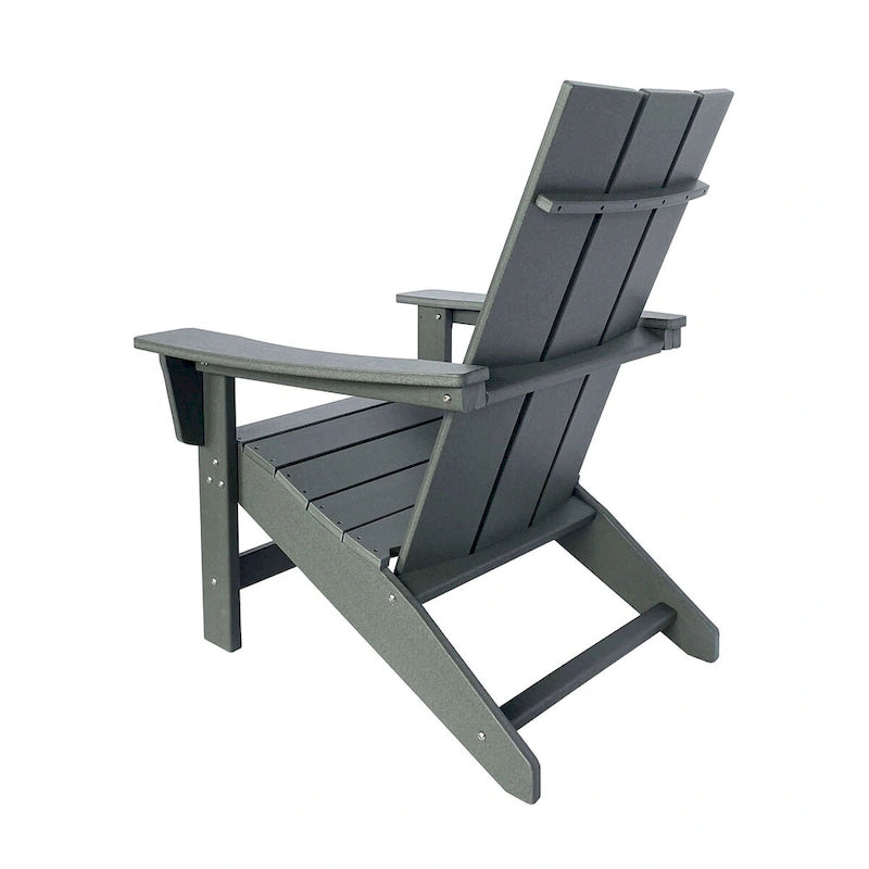 Chaise Adirondack moderne d'extérieur Marina tout temps en bois synthétique
