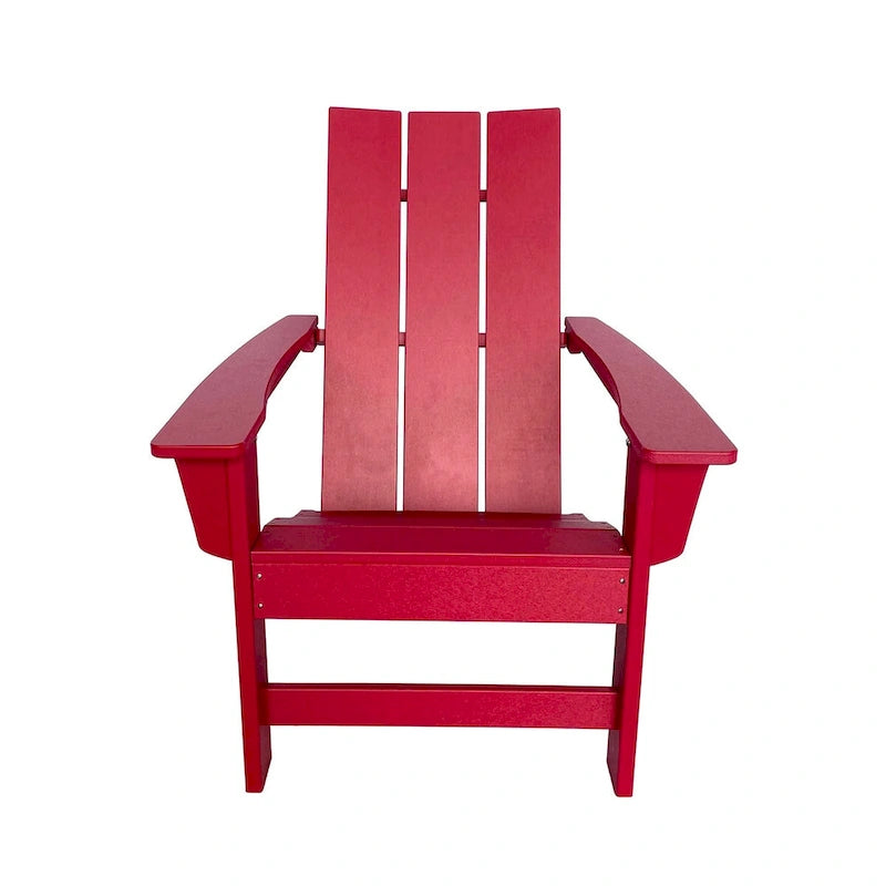 Chaise Adirondack moderne d'extérieur Marina tout temps en bois synthétique