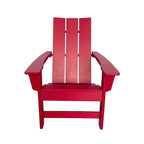 Chaise Adirondack moderne d'extérieur Marina tout temps en bois synthétique