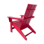 Chaise Adirondack moderne d'extérieur Marina tout temps en bois synthétique