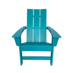 Chaise Adirondack moderne d'extérieur Marina tout temps en bois synthétique