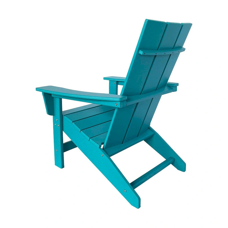 Chaise Adirondack moderne d'extérieur Marina tout temps en bois synthétique