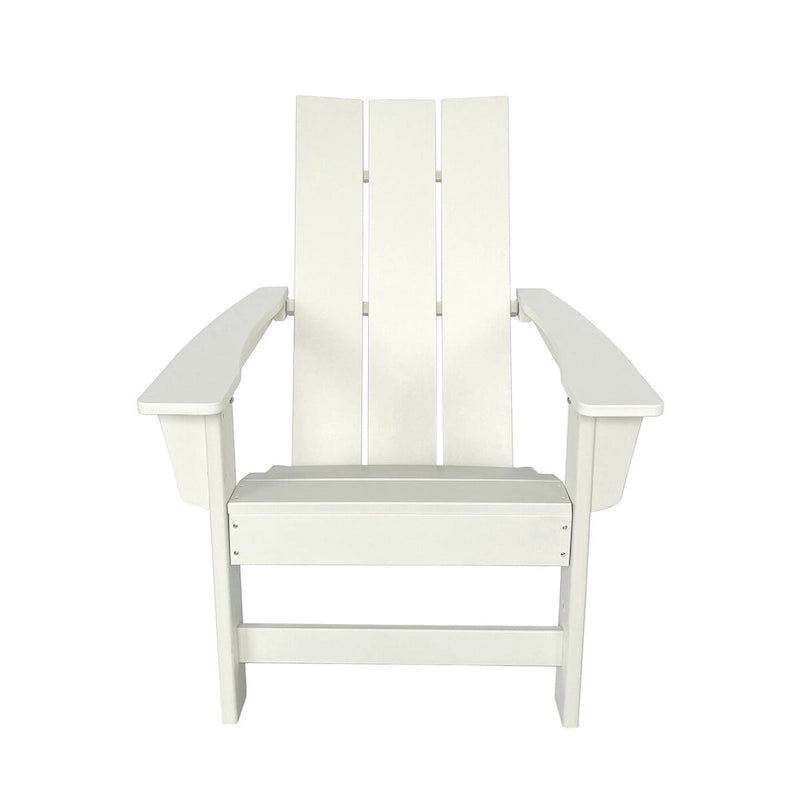Chaise Adirondack moderne d'extérieur Marina tout temps en bois synthétique