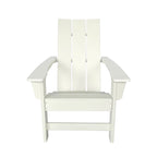 Chaise Adirondack moderne d'extérieur Marina tout temps en bois synthétique