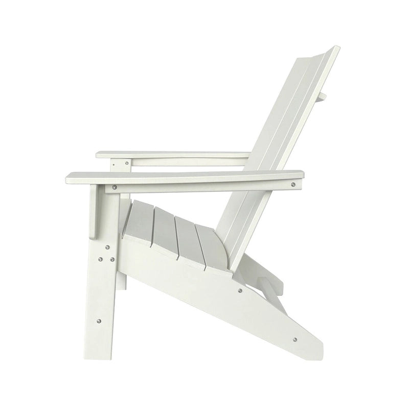 Chaise Adirondack moderne d'extérieur Marina tout temps en bois synthétique