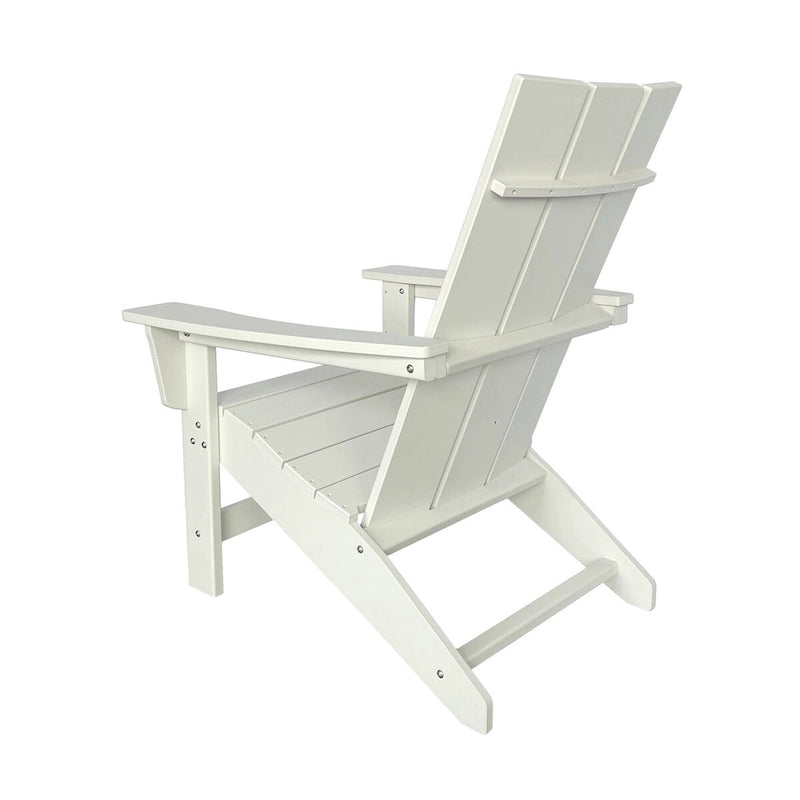 Chaise Adirondack moderne d'extérieur Marina tout temps en bois synthétique
