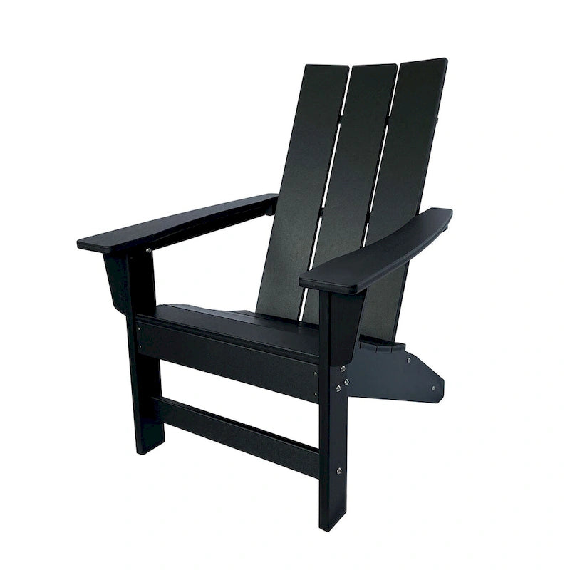 Chaise Adirondack moderne d'extérieur Marina tout temps en bois synthétique