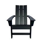 Chaise Adirondack moderne d'extérieur Marina tout temps en bois synthétique