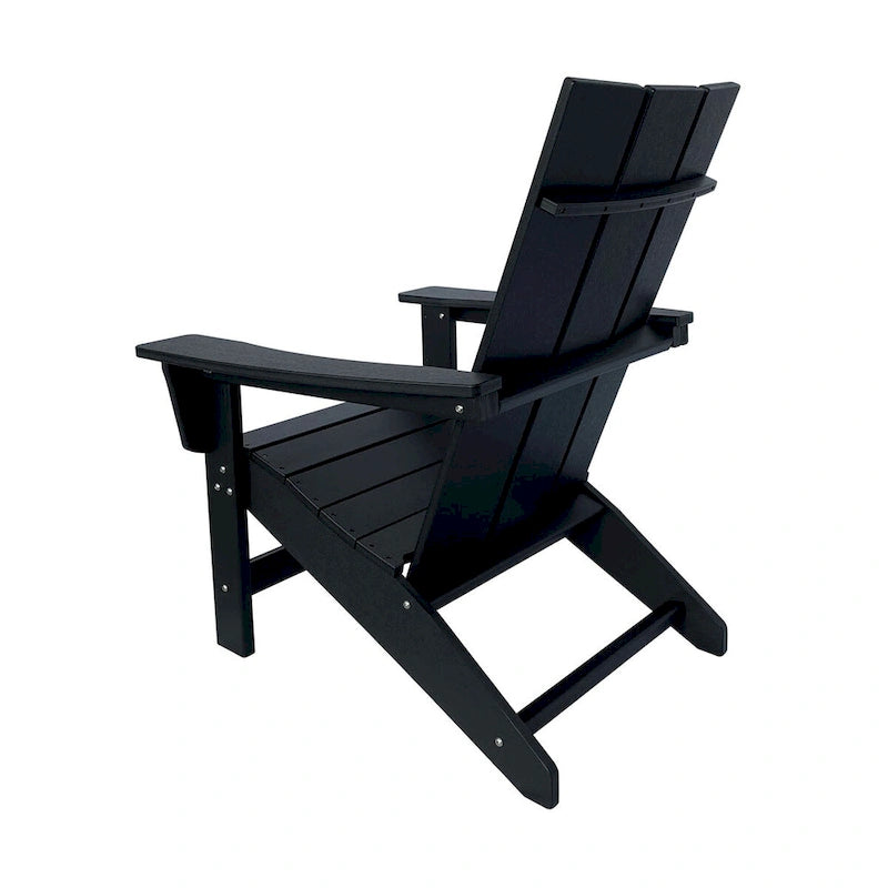 Chaise Adirondack moderne d'extérieur Marina tout temps en bois synthétique