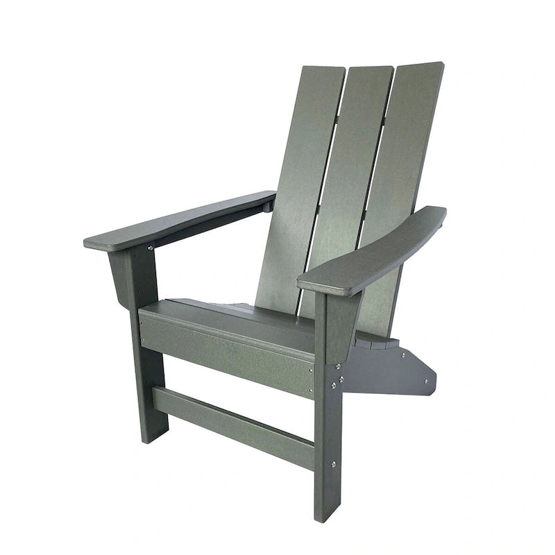 Chaise Adirondack moderne d'extérieur Marina tout temps en bois synthétique