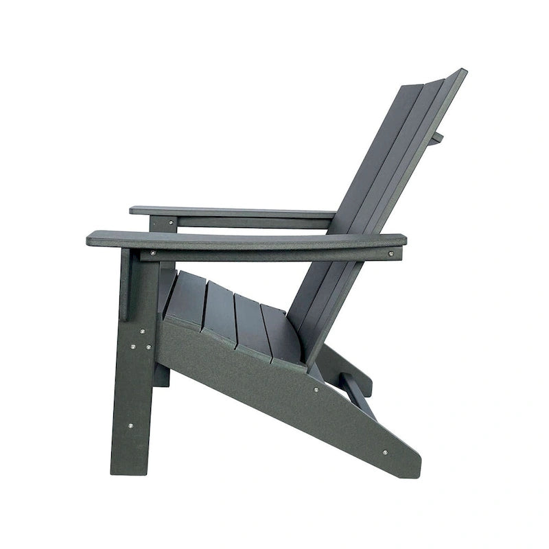 Chaise Adirondack moderne d'extérieur Marina tout temps en bois synthétique