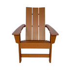Chaise Adirondack moderne d'extérieur Marina tout temps en bois synthétique