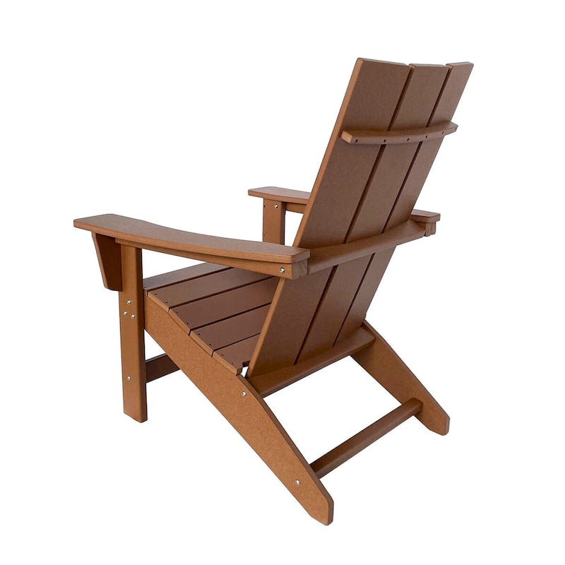 Chaise Adirondack moderne d'extérieur Marina tout temps en bois synthétique