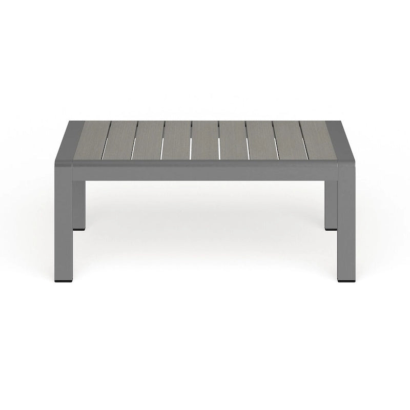 Table basse de terrasse extérieure en aluminium pour la plage