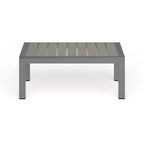 Table basse de terrasse extérieure en aluminium pour la plage