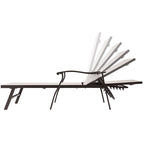Chaises longues de jardin VredHom en aluminium réglables - 76,18 L 21,1 l 13,8 H