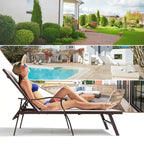 Chaises longues de jardin VredHom en aluminium réglables - 76,18 L 21,1 l 13,8 H
