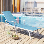Chaises longues de jardin VredHom en aluminium réglables - 76,18 L 21,1 l 13,8 H
