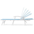 Chaises longues de jardin VredHom en aluminium réglables - 76,18 L 21,1 l 13,8 H
